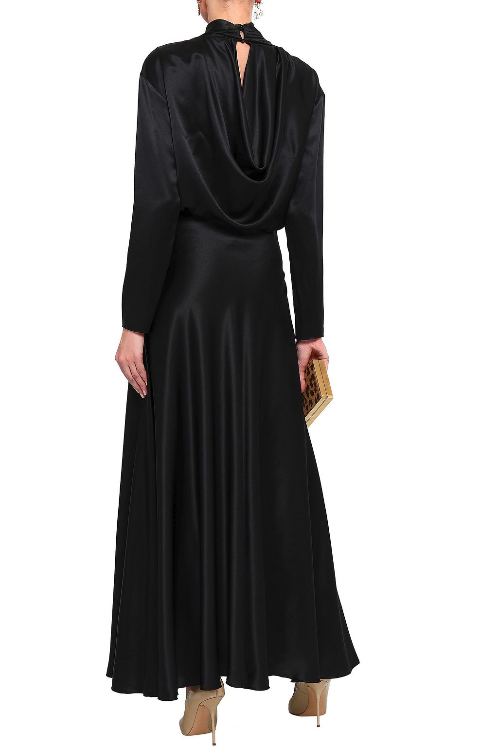 VIONNET Silk-satin maxi dress