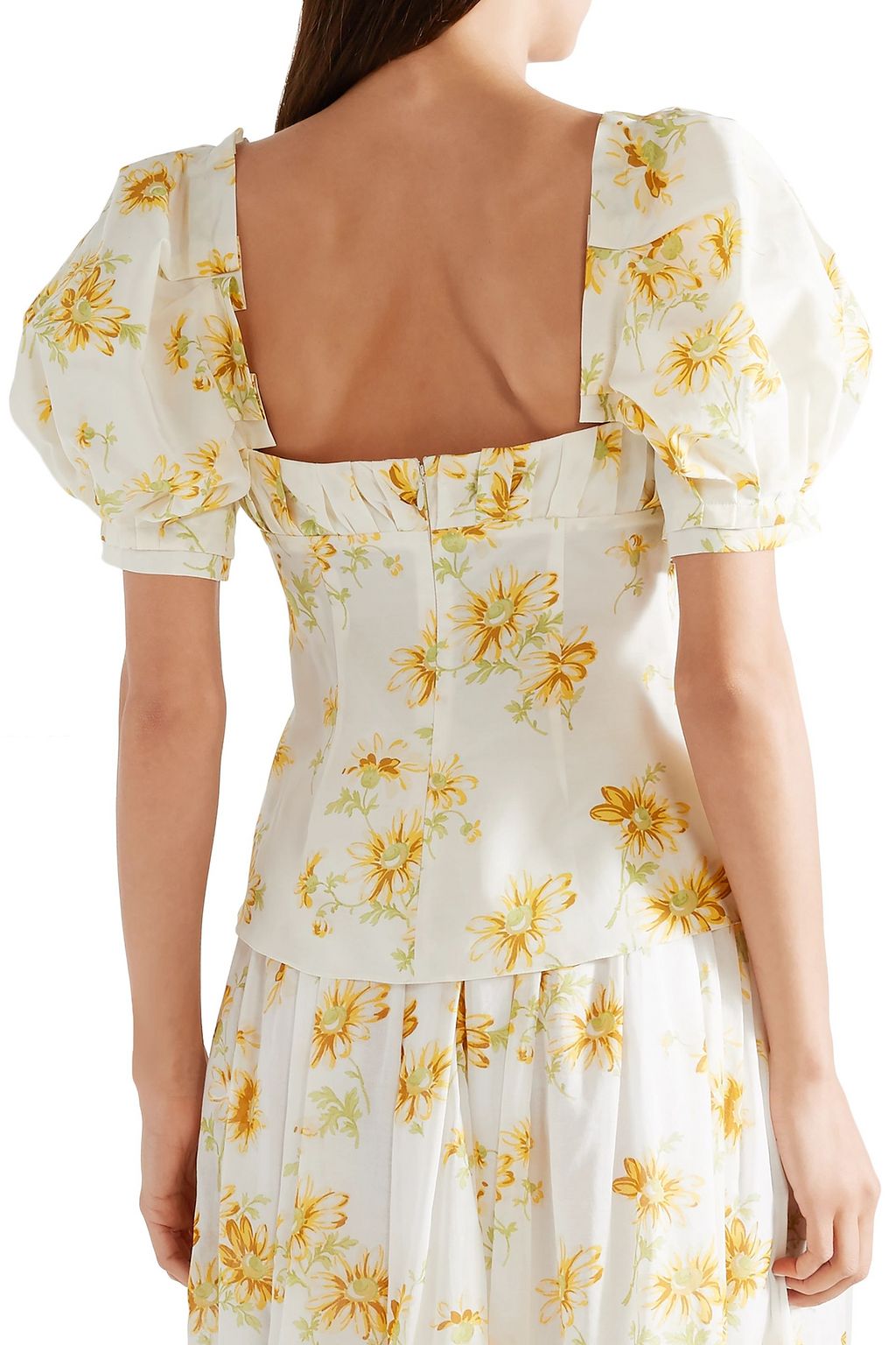 BROCK COLLECTION Trixie floral-print cotton and silk-blend voile top