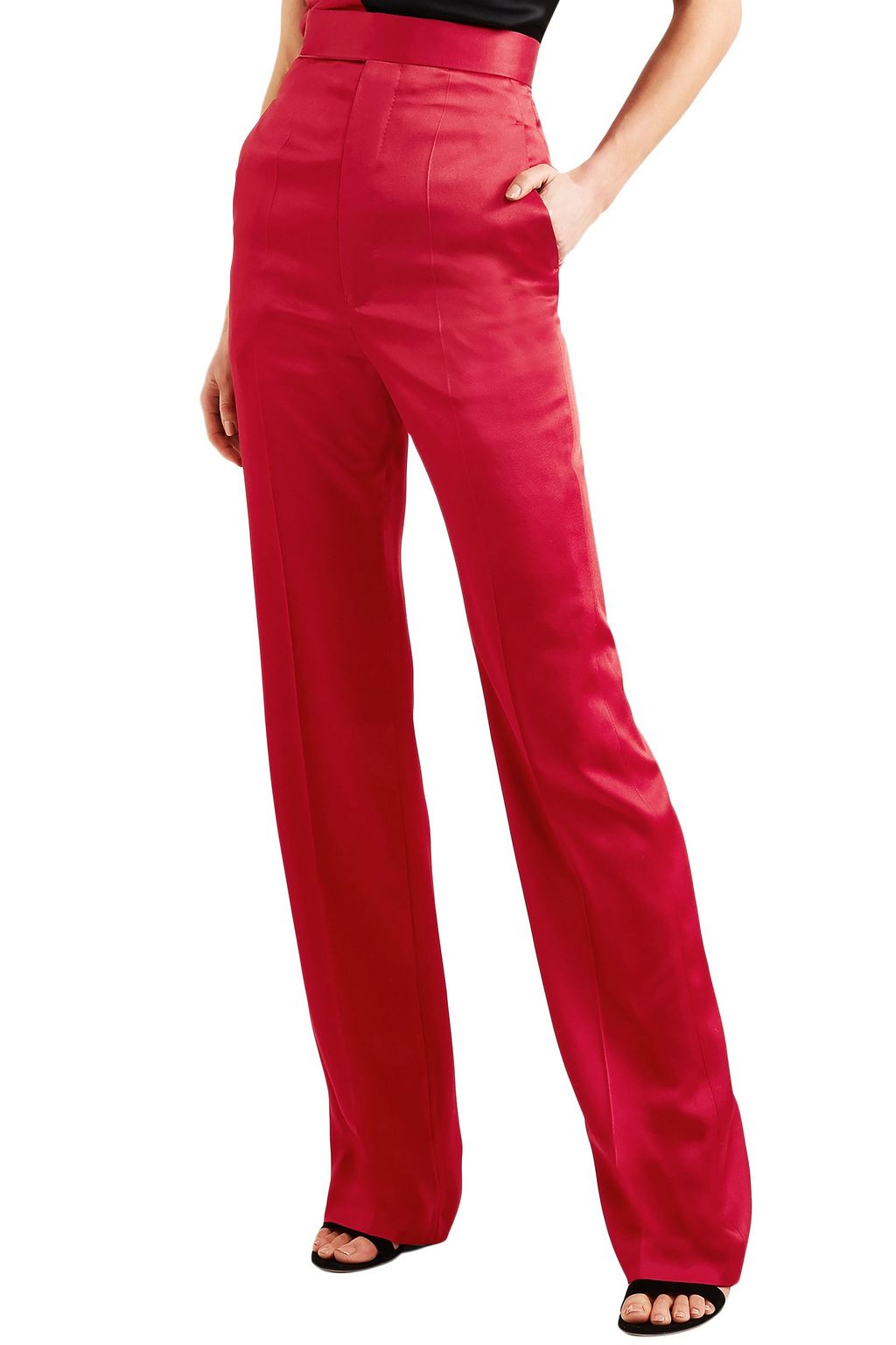 HAIDER ACKERMANN Crepe-satin straight-leg pants