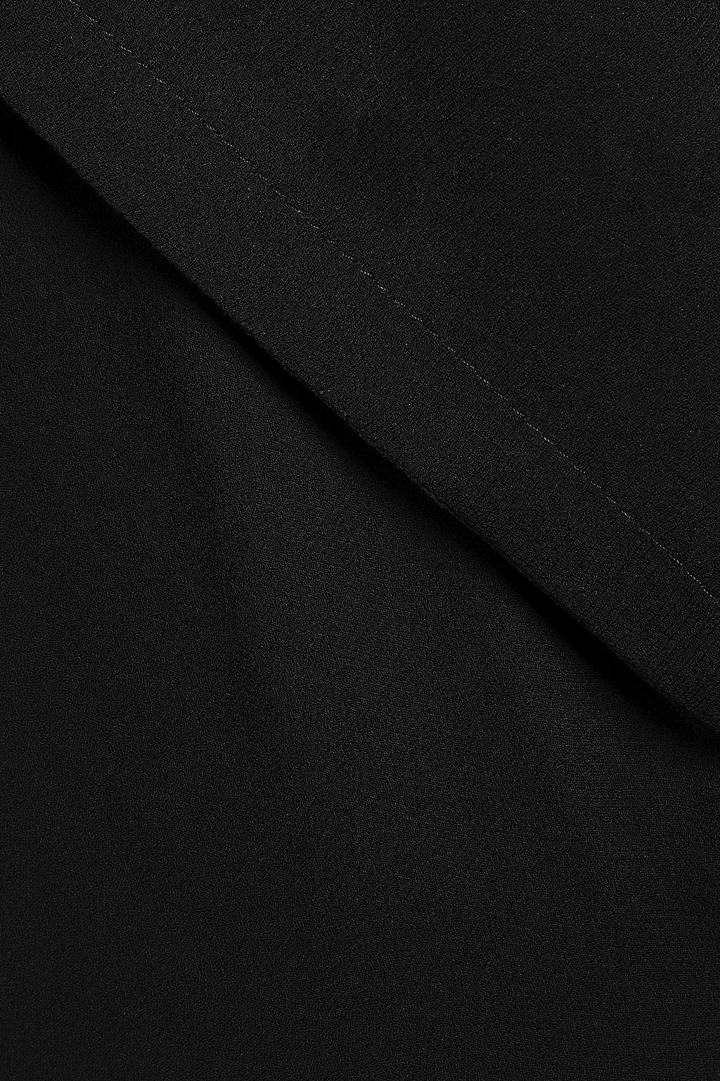 ANN DEMEULEMEESTER معطف واقٍ من المطر من قماش جورجيت بأزرار مزدوجة