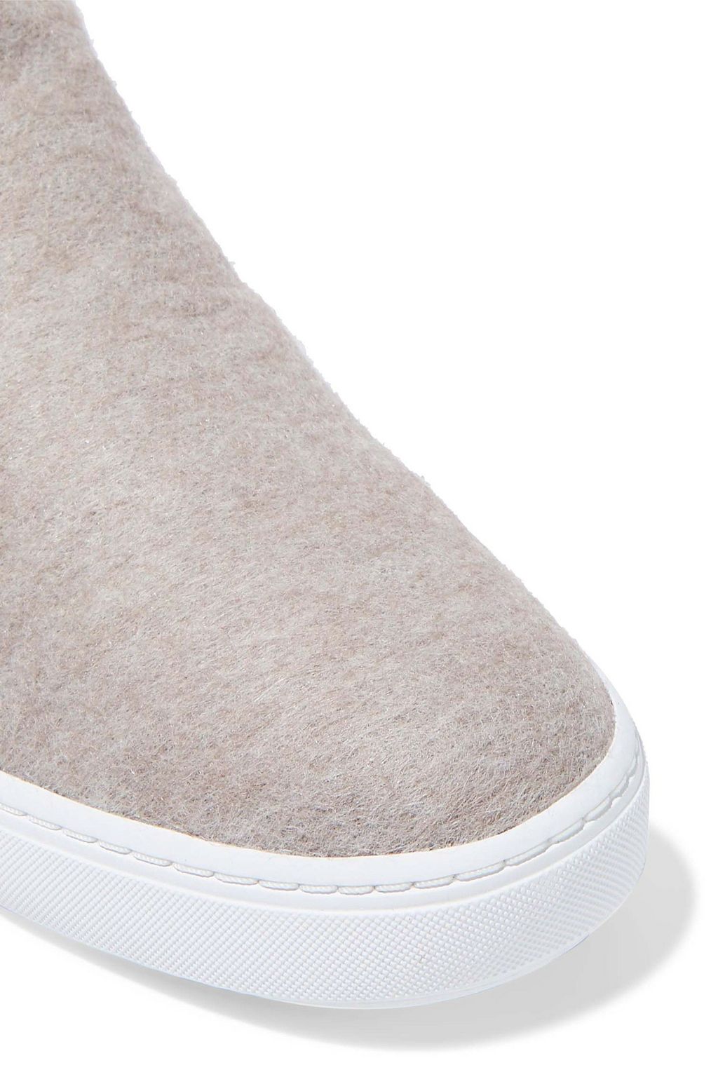 VINCE. Newlyn wool-blend felt slip-on sneakers