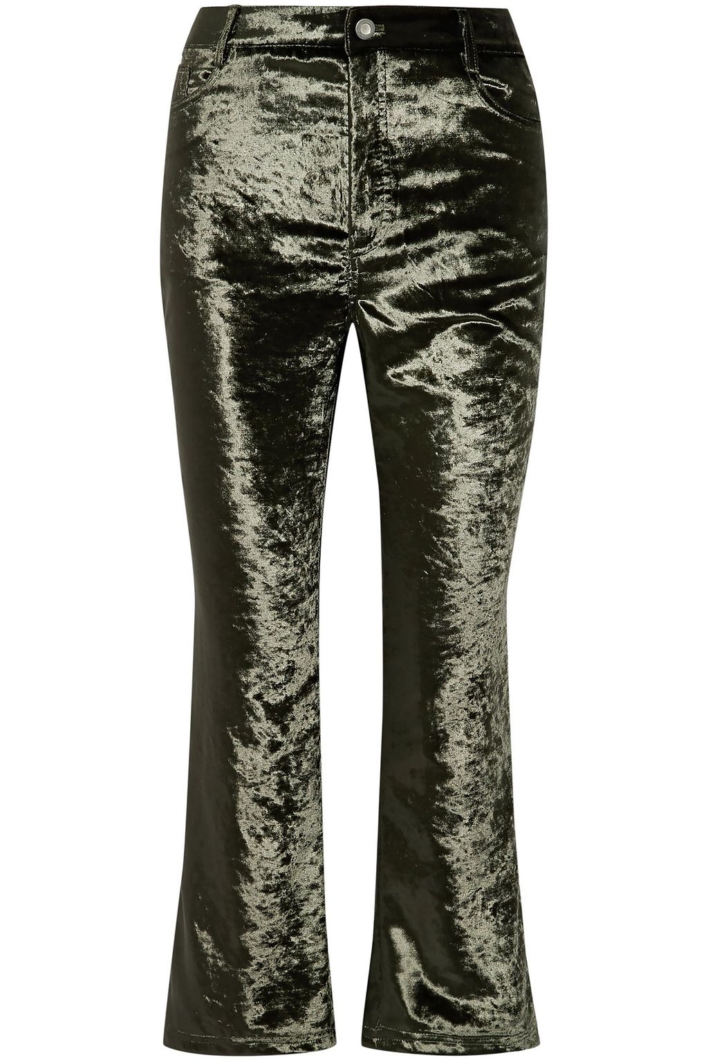 dark green flare pants