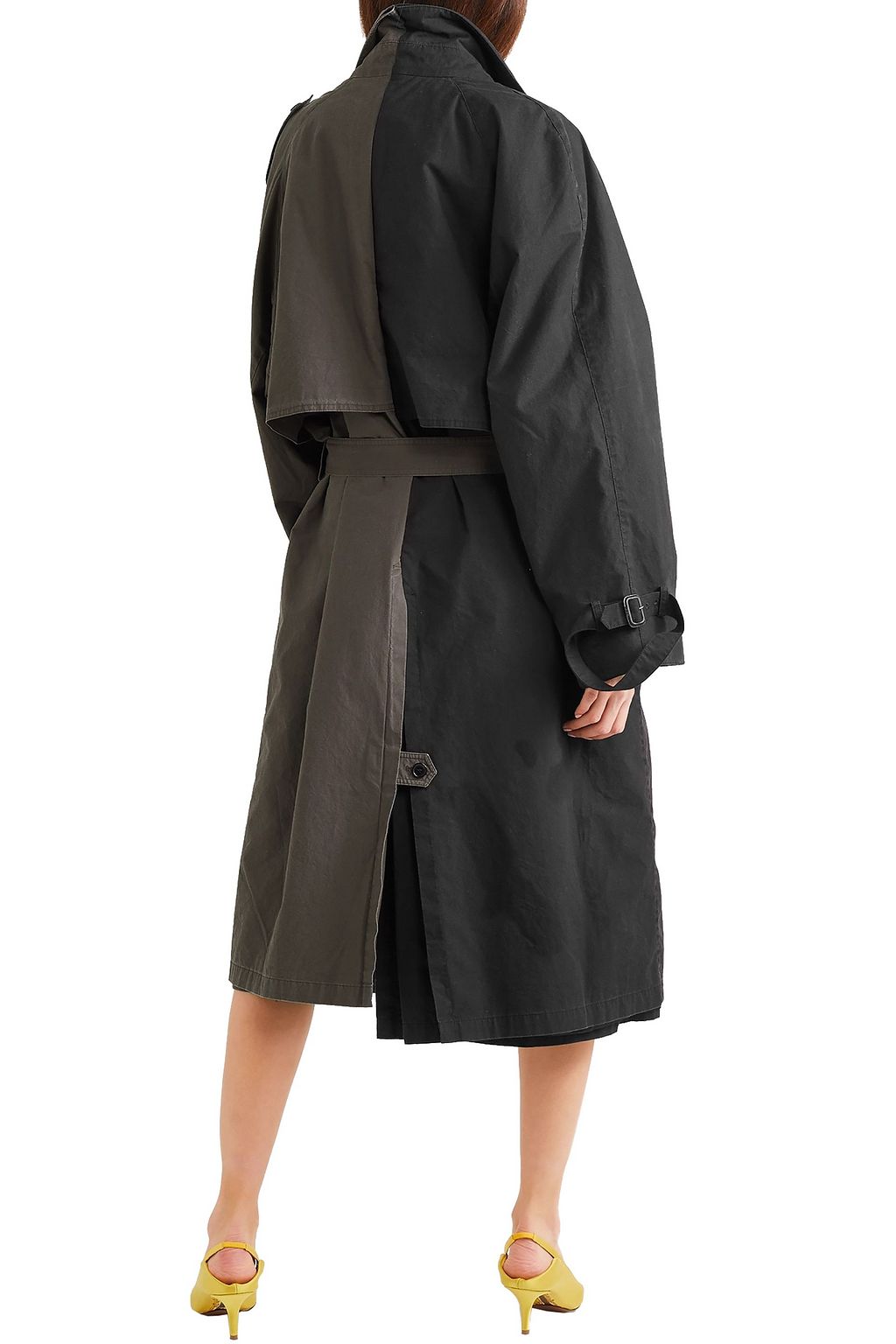 VETEMENTS Reversible two-tone woven trench coat