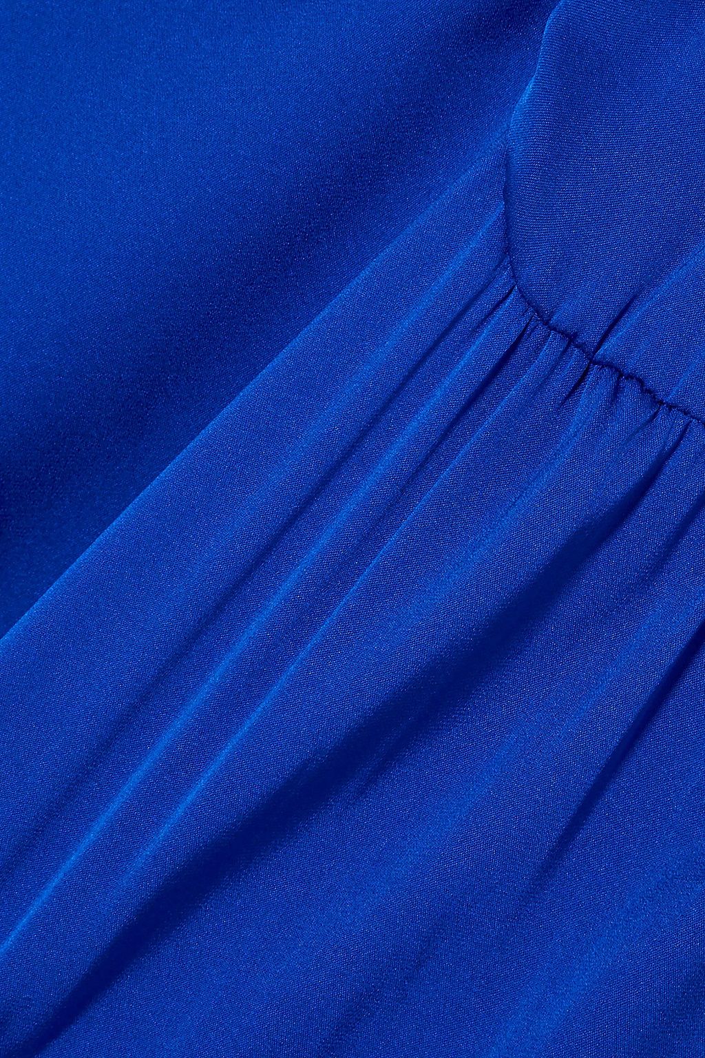 ELLERY ルーシュ入り ストレッチシルク マキシワンピース