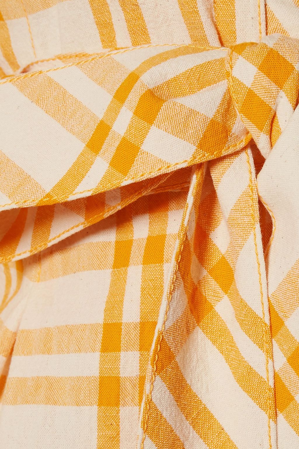 ROSIE ASSOULIN Checked cotton top