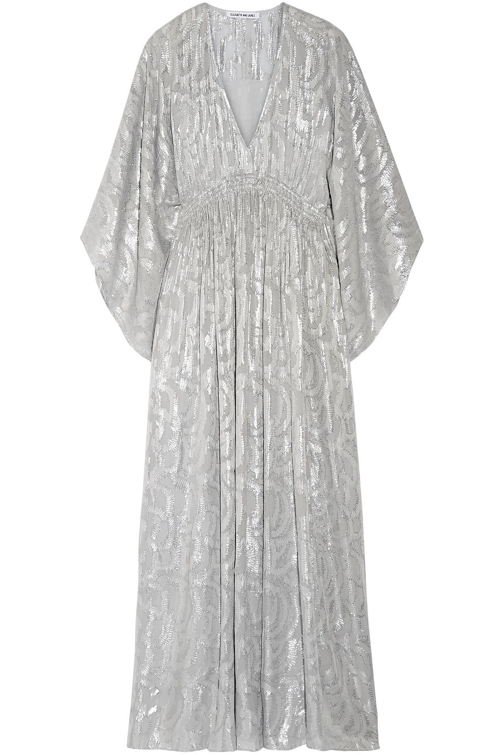 silver kaftan dress