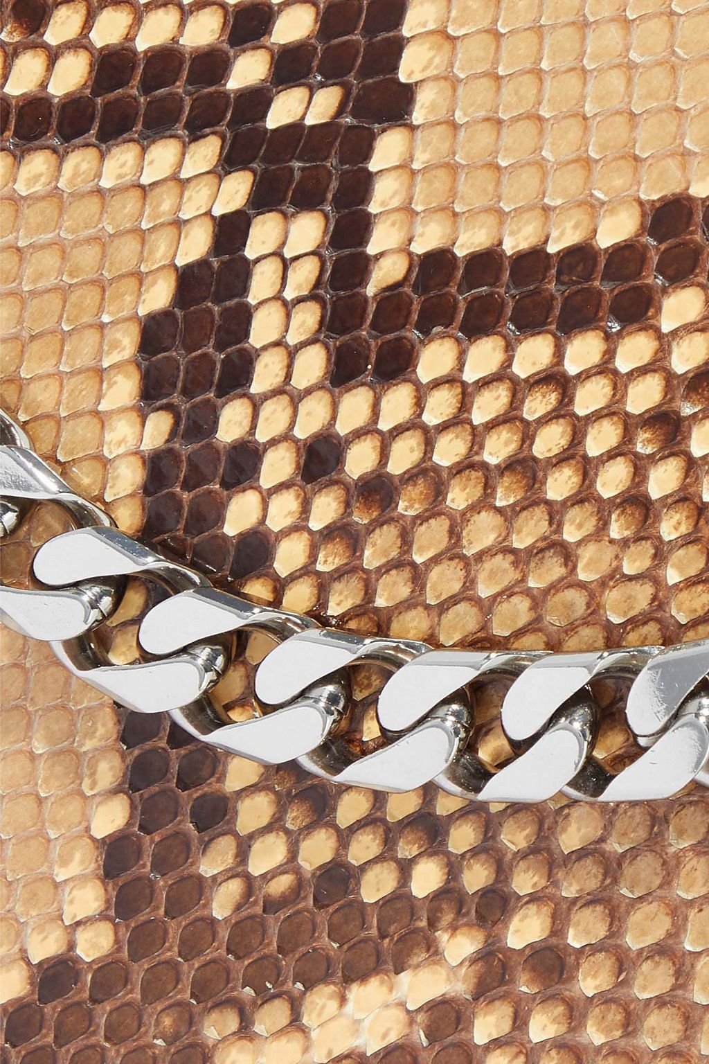 CALVIN KLEIN 205W39NYC Chain-trimmed python shoulder bag