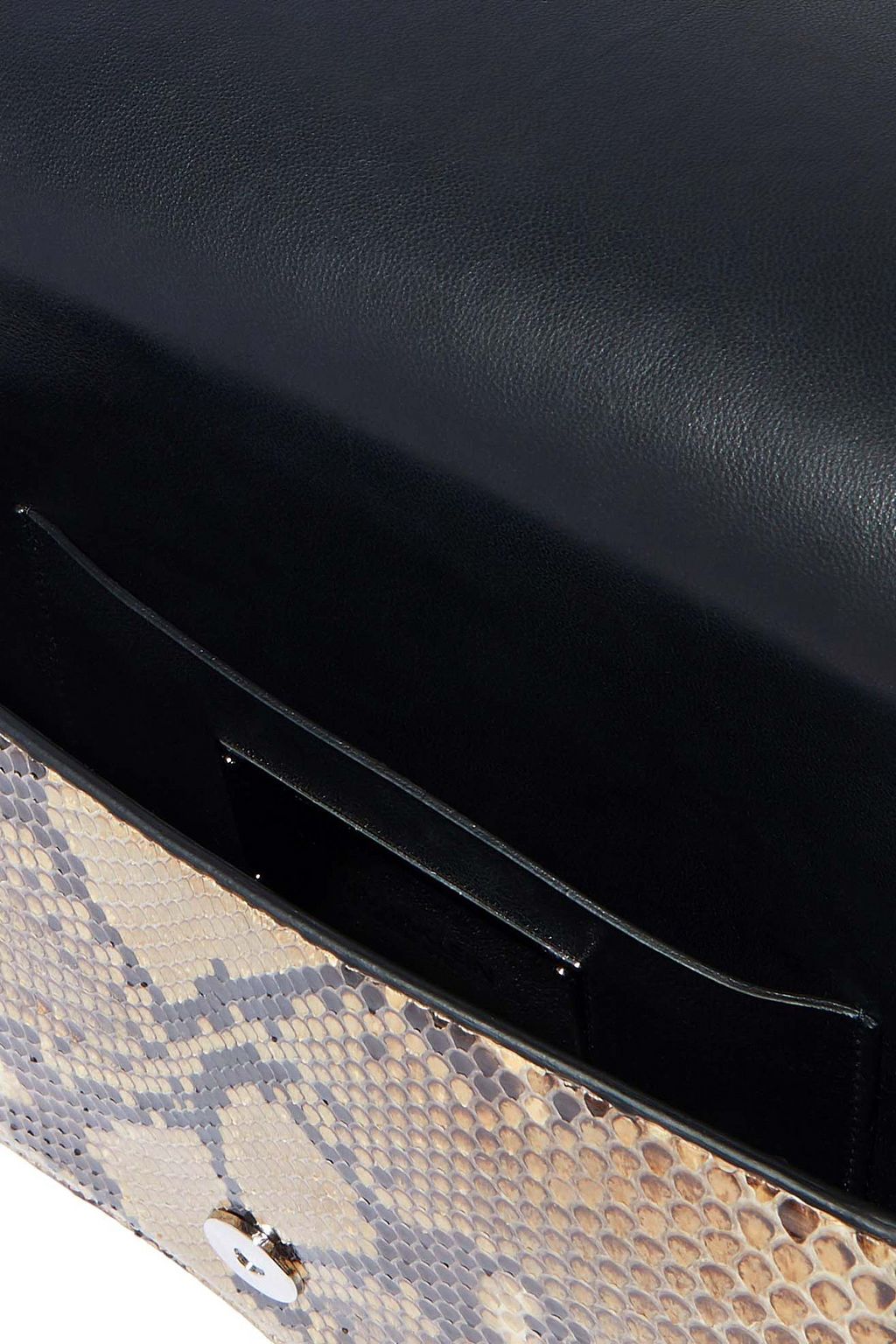 CALVIN KLEIN 205W39NYC Chain-trimmed python shoulder bag