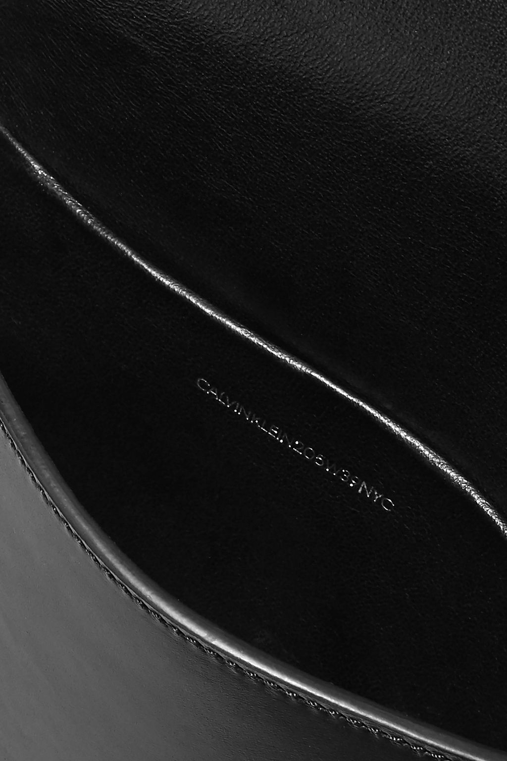 CALVIN KLEIN 205W39NYC Fringed chain-trimmed leather shoulder bag