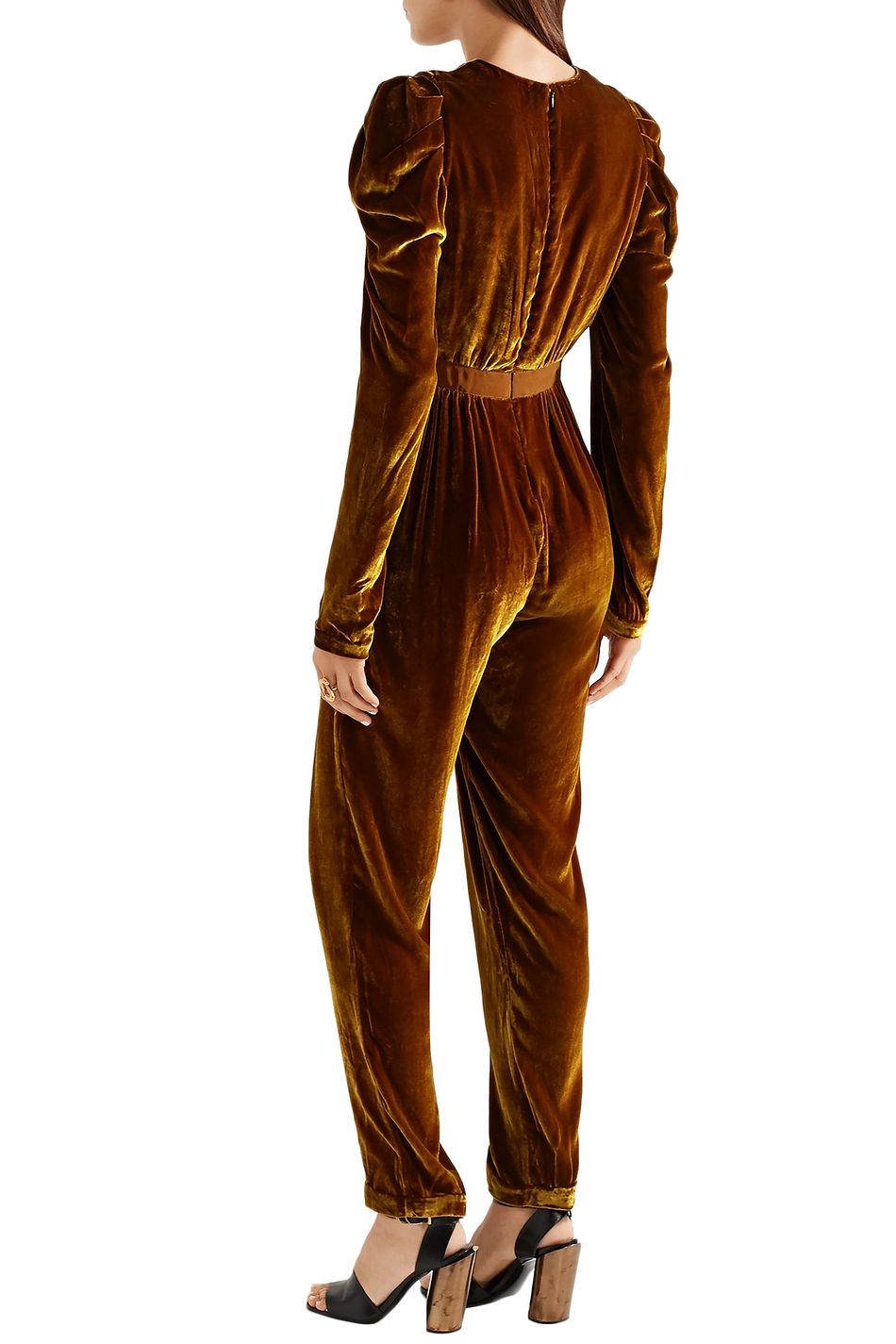 ulla johnson velvet jumpsuit