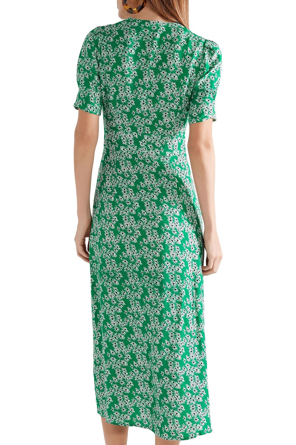 RIXO Jackson floral-print satin-crepe midi dress