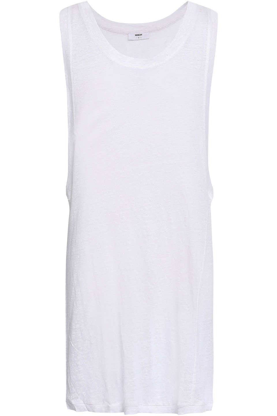 Prague slub linen-jersey mini dress