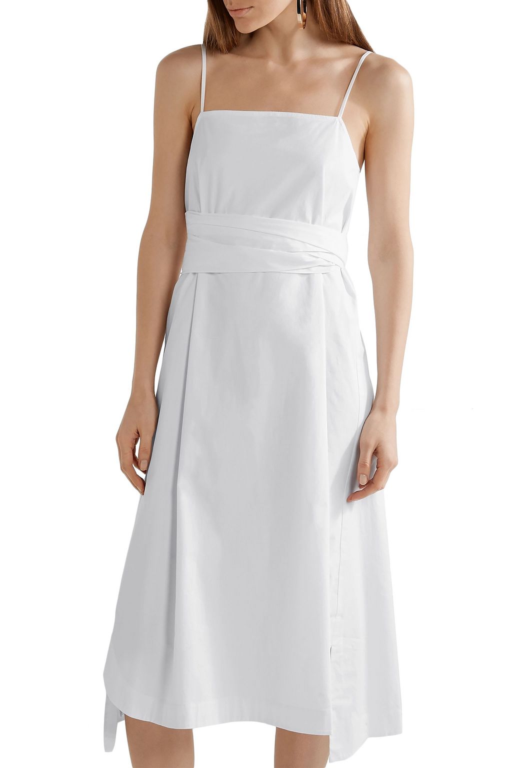 ELIZABETH AND JAMES Cotton-blend poplin dress