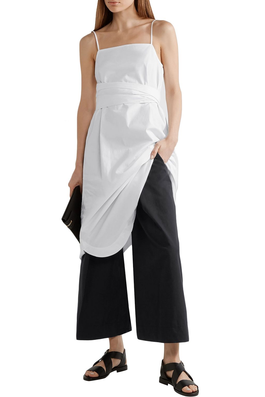 ELIZABETH AND JAMES Cotton-blend poplin dress