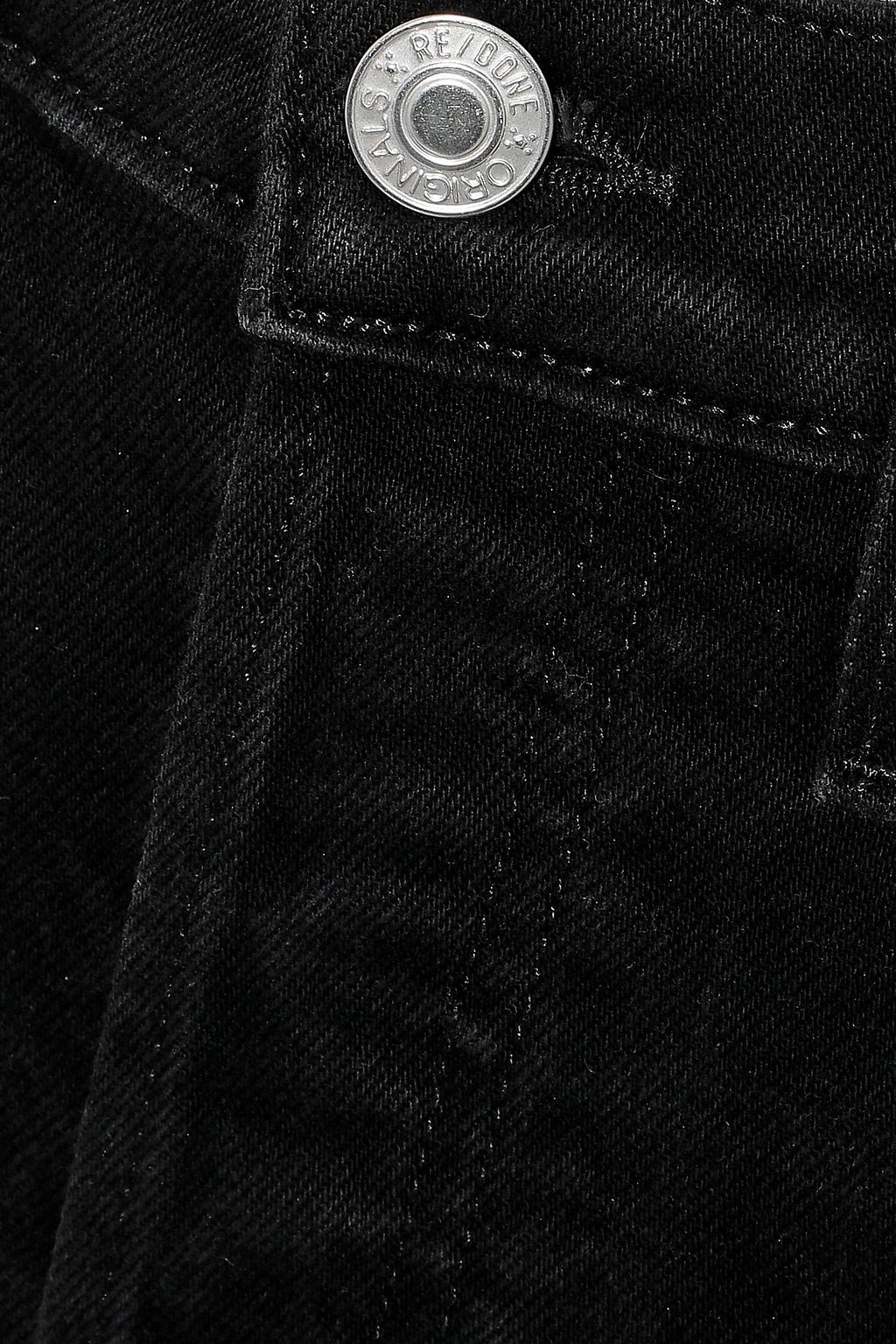 RE/DONE جينز skinny مرتفع الخصر بأجزاء ممزقة