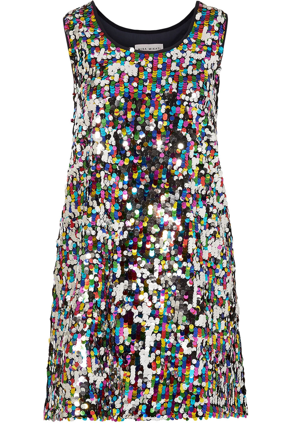 MIRA MIKATI Sequined tulle mini dress