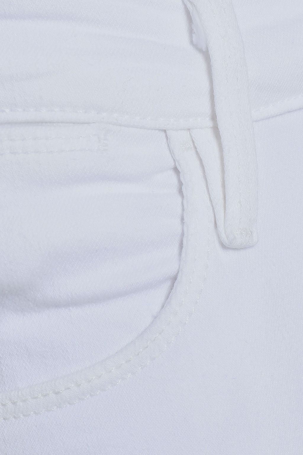 FRAME Le High Skinny frayed high-rise skinny jeans