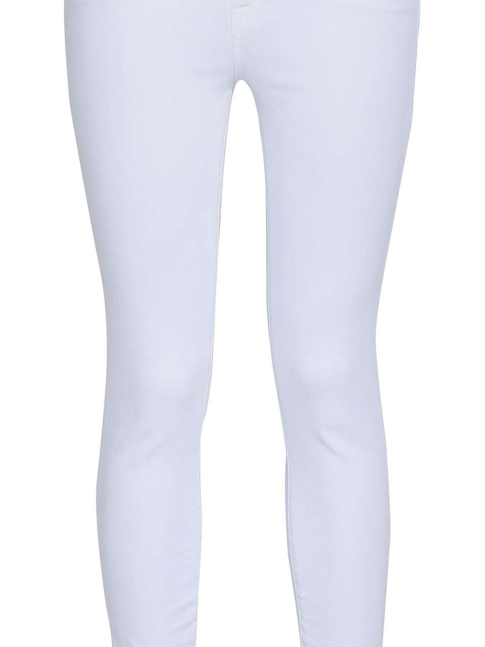 frayed high-rise skinny jeans