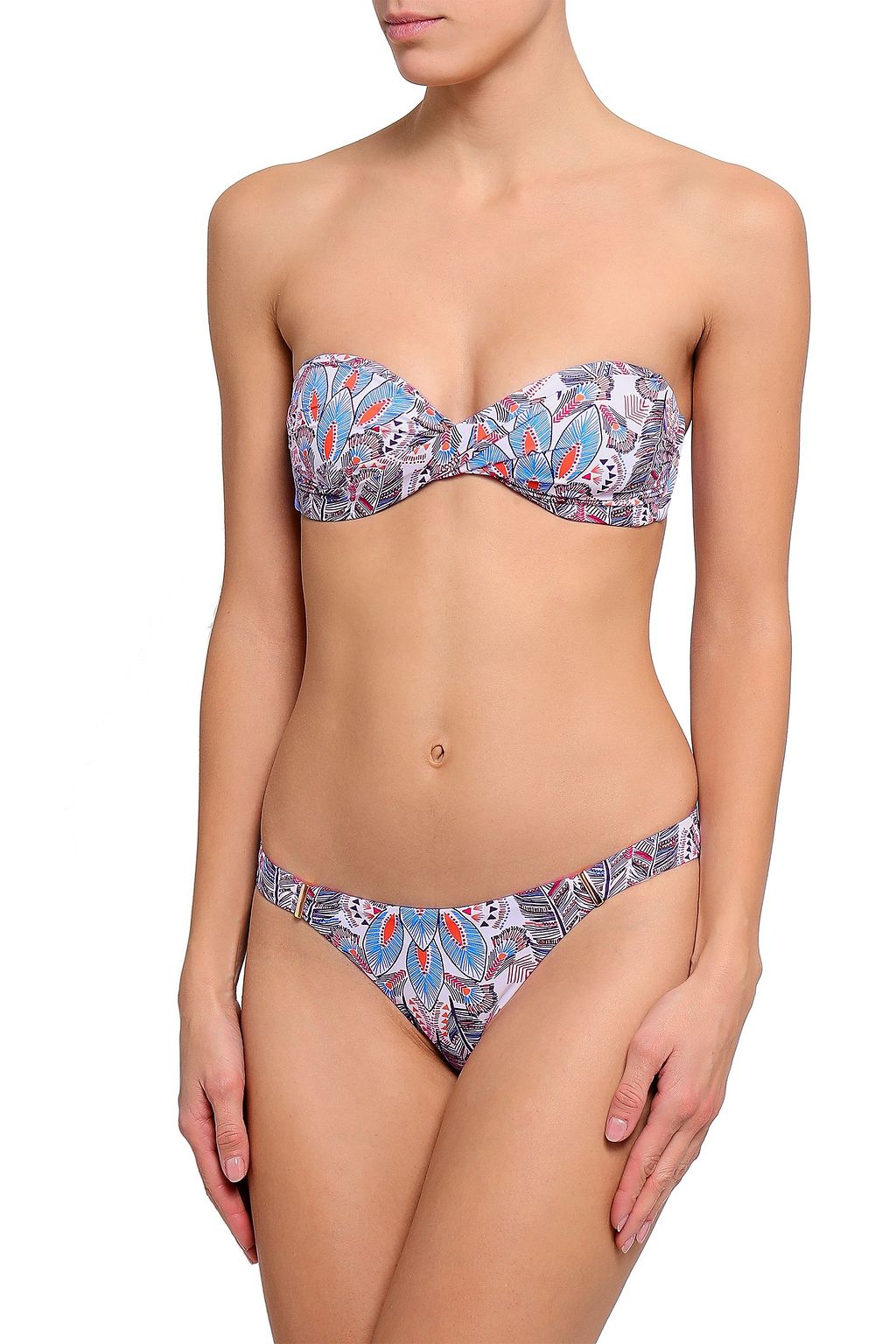 MELISSA ODABASH Martinique stretch-jacquard low-rise bikini briefs