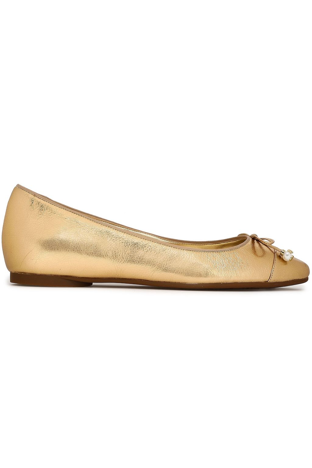 michael kors gold ballet flats