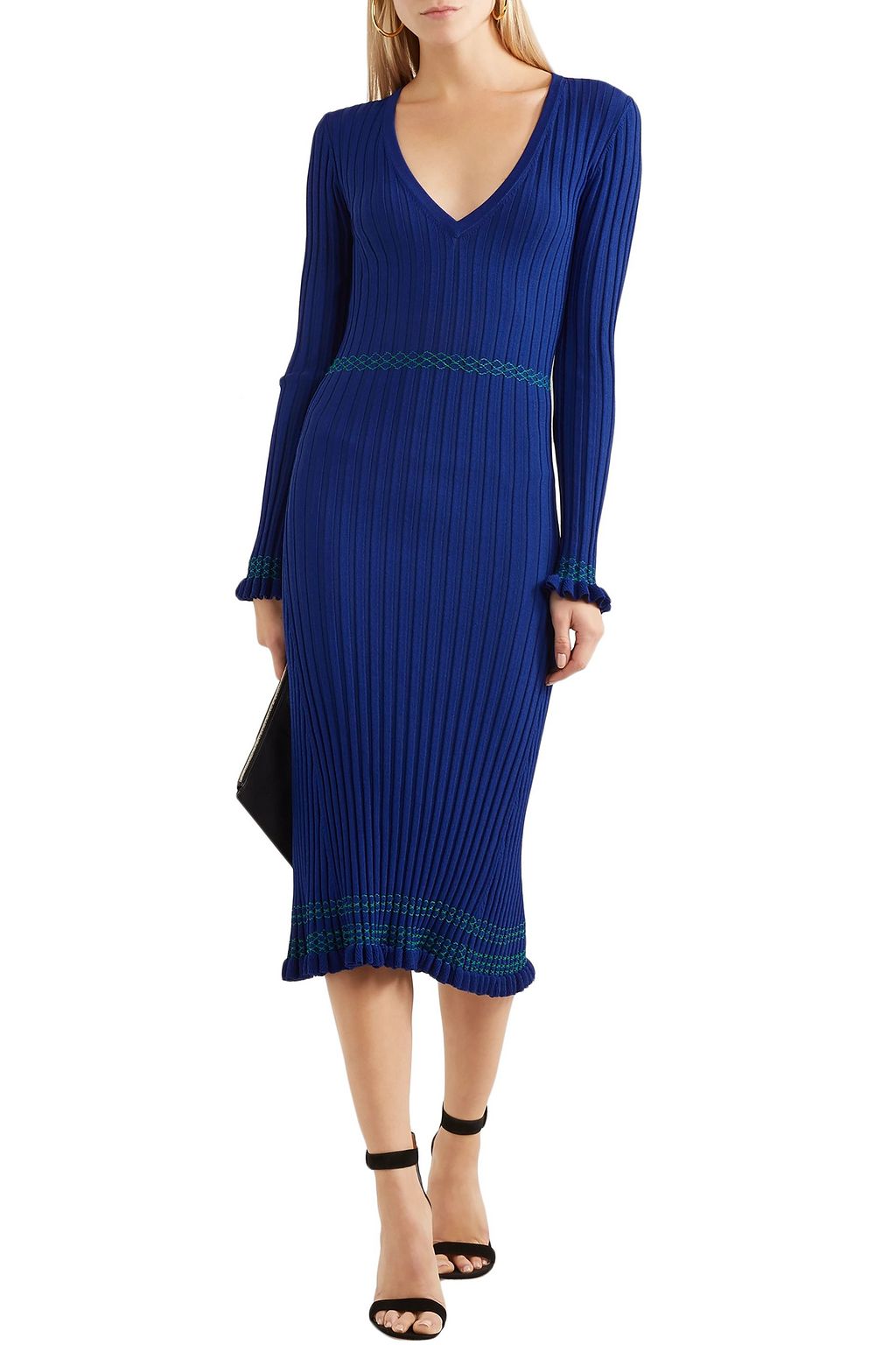 ALTUZARRA Isolde ribbed-knit midi dress