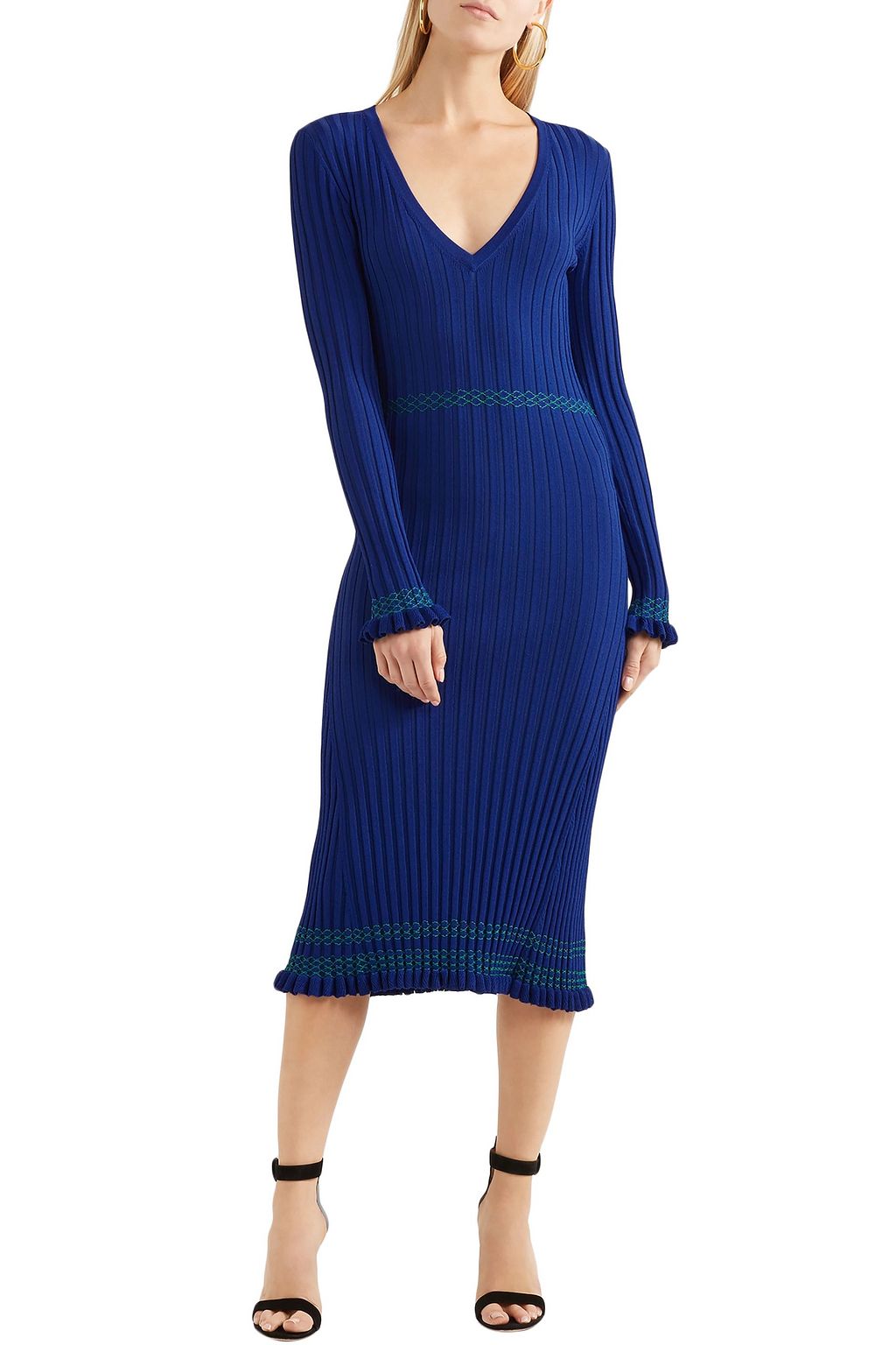 ALTUZARRA Isolde ribbed-knit midi dress