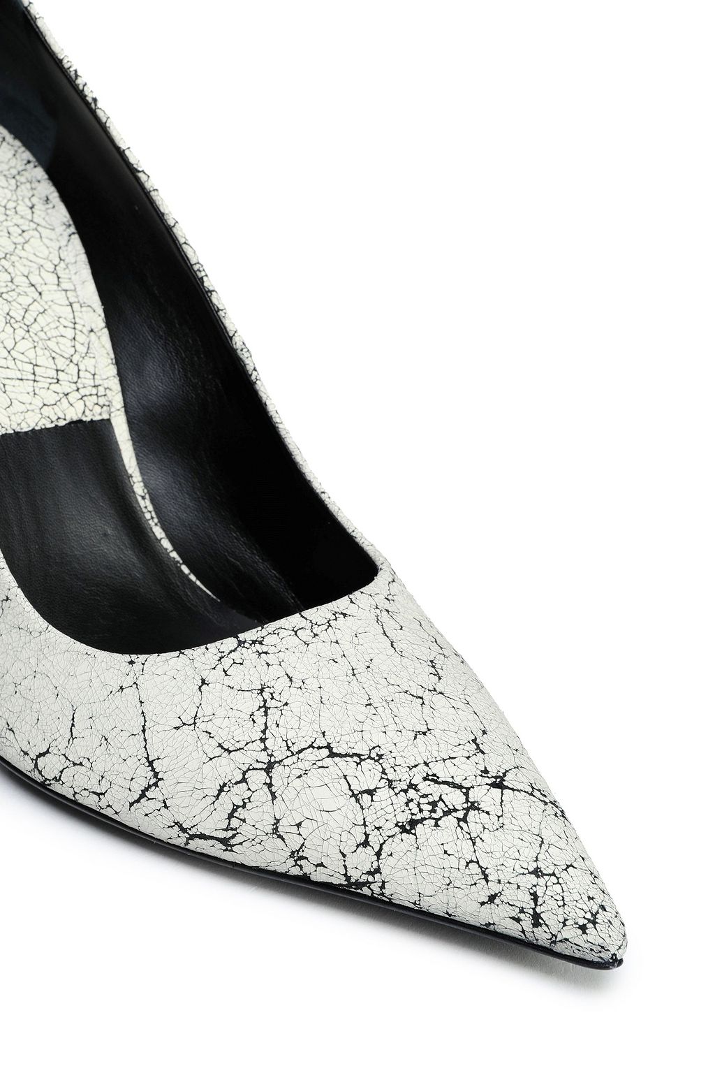MICHAEL KORS COLLECTION Cracked-leather pumps