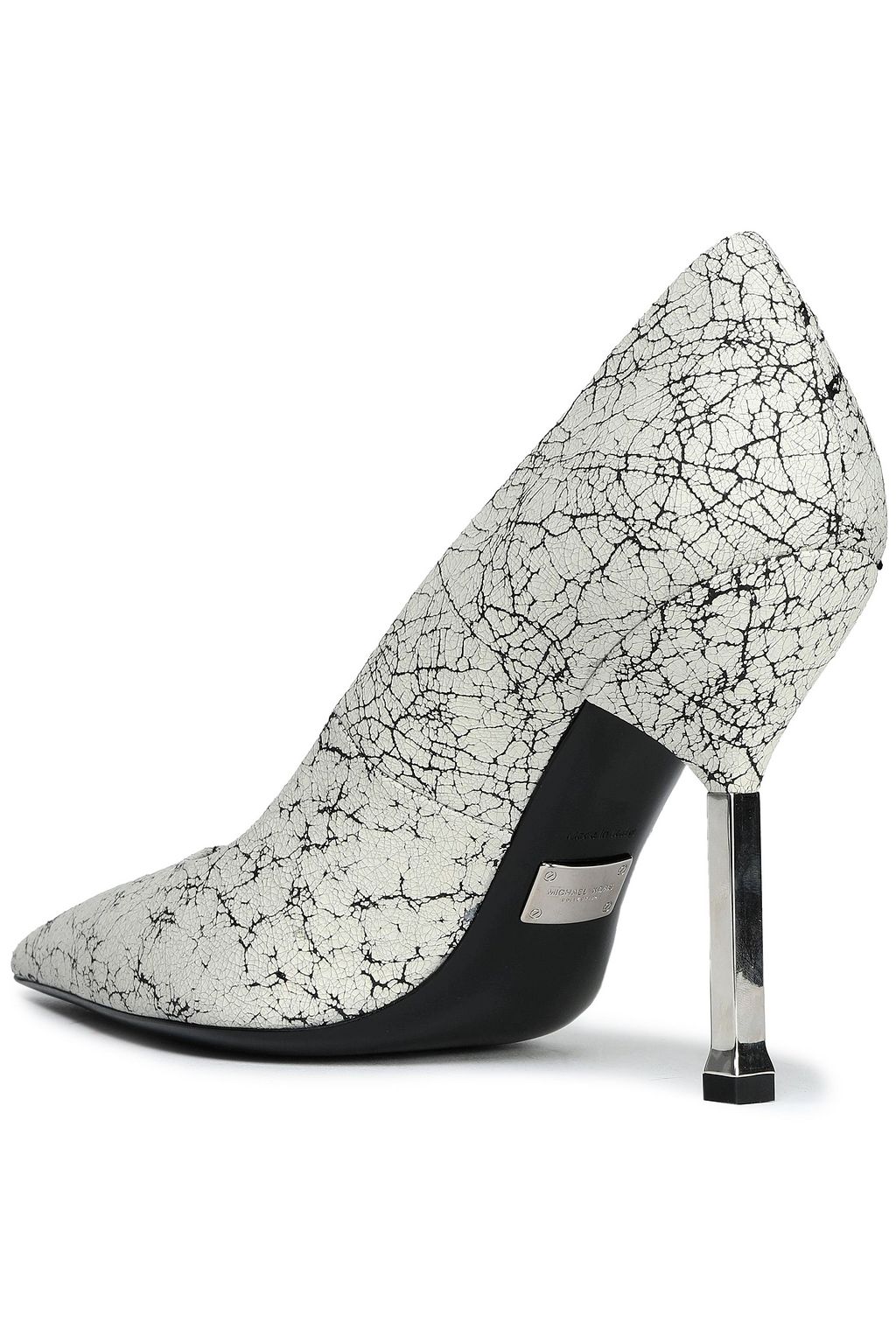 MICHAEL KORS COLLECTION Cracked-leather pumps