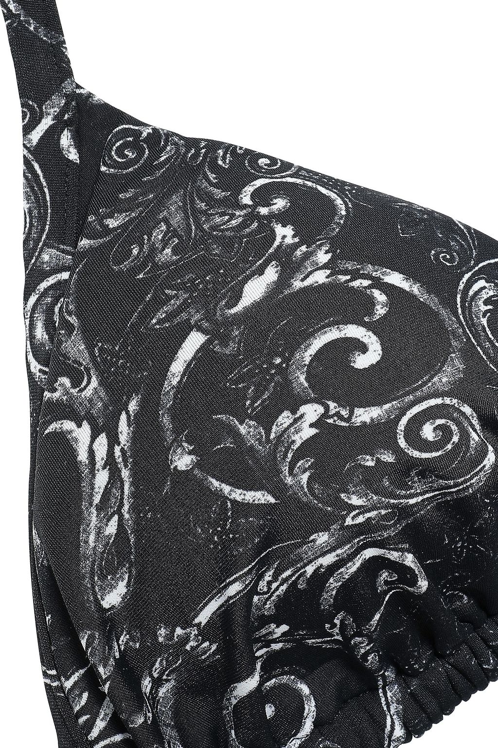 VERSACE Triangolo printed triangle bikini top