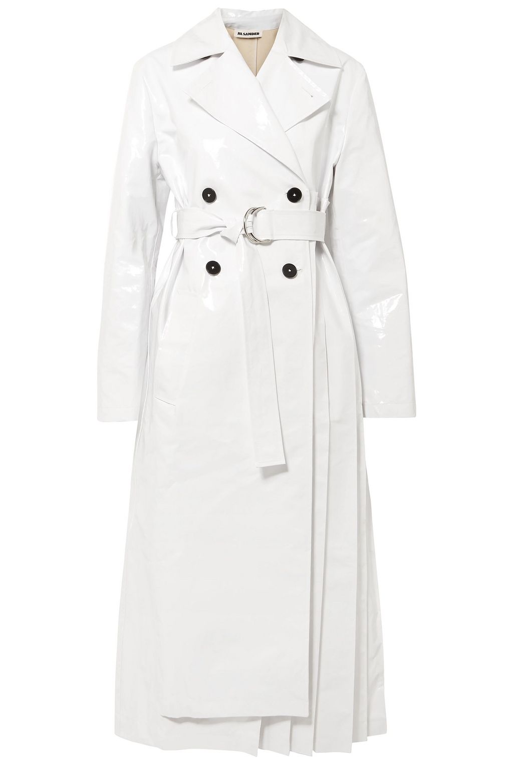white trench coat