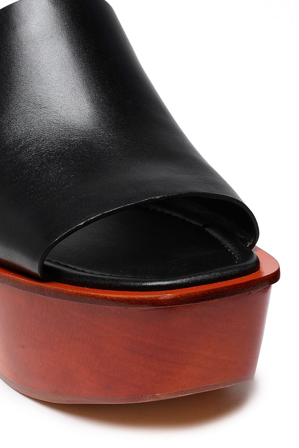 MICHAEL KORS COLLECTION Leather wedge mules