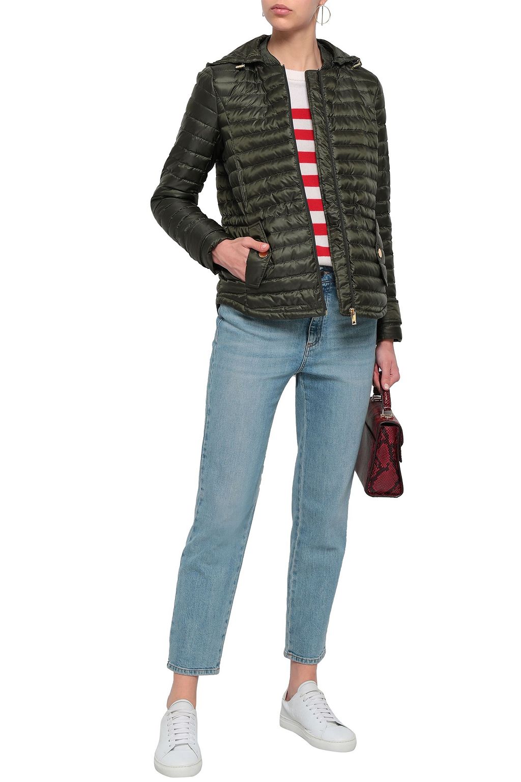 MICHAEL MICHAEL KORS Quilted shell hooded jacket