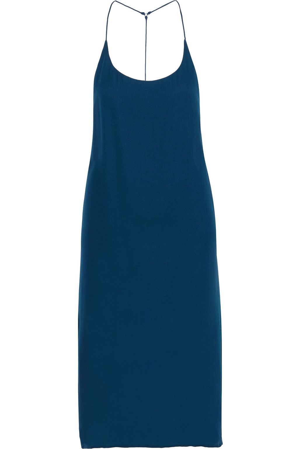 cobalt blue slip dress
