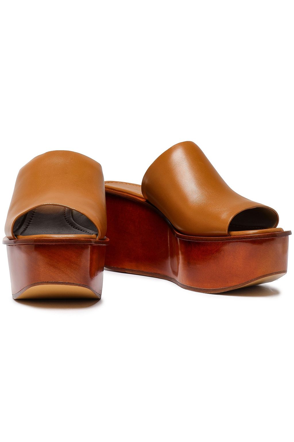 MICHAEL KORS COLLECTION Leather wedge mules