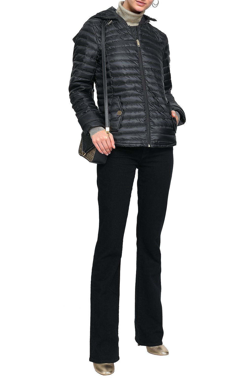 MICHAEL MICHAEL KORS Quilted shell hooded jacket