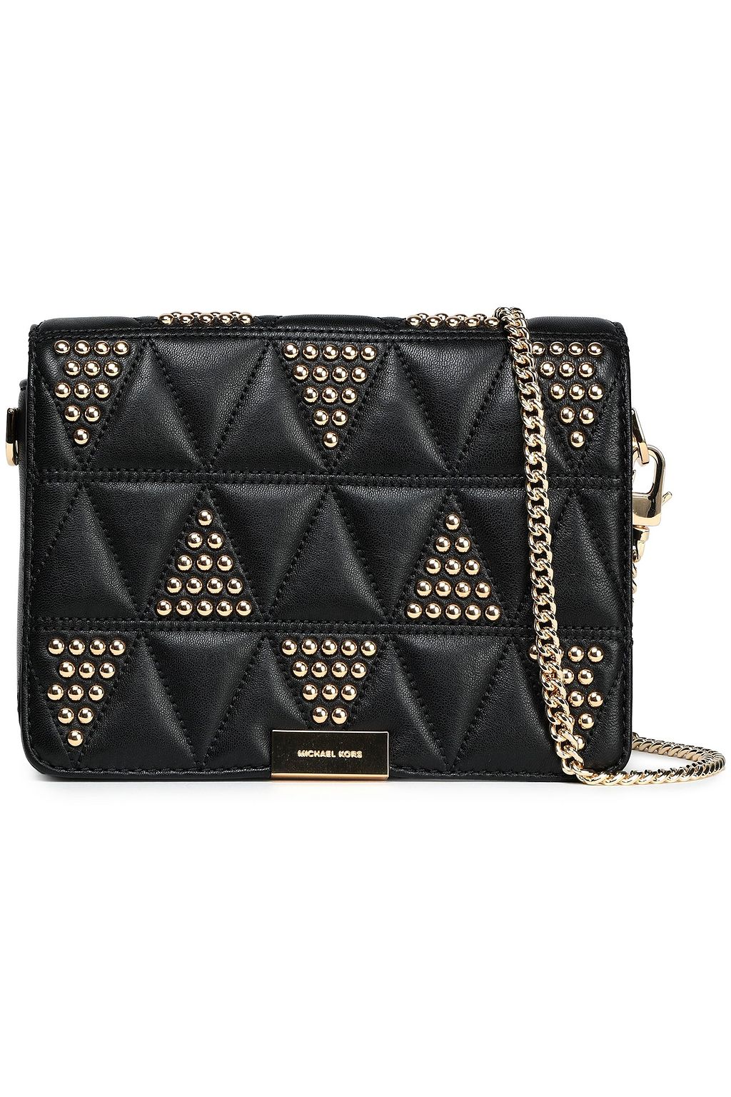 michael kors studded shoulder bag