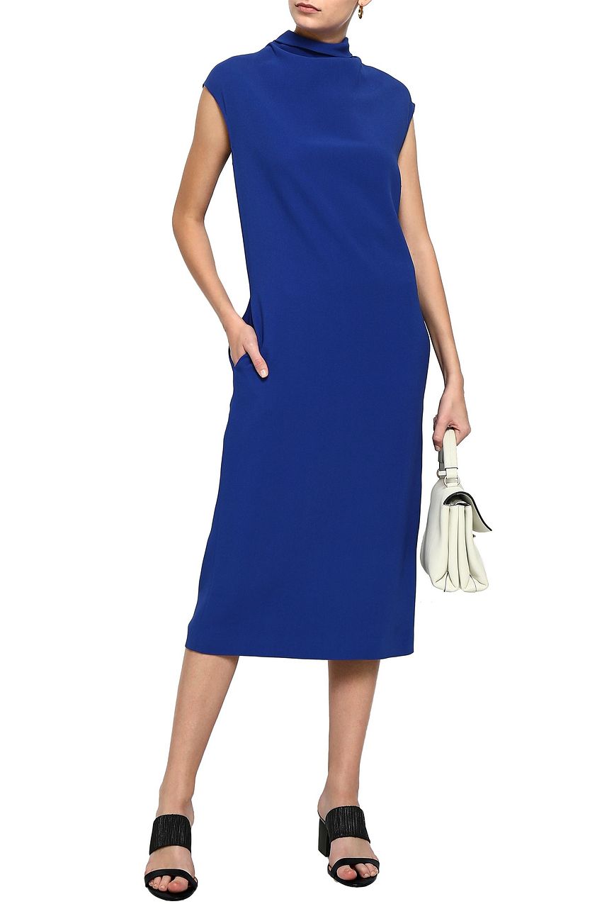 Childrensalon Occasions - Girls Blue Floral CrÃªpe Dress | Childrensalon