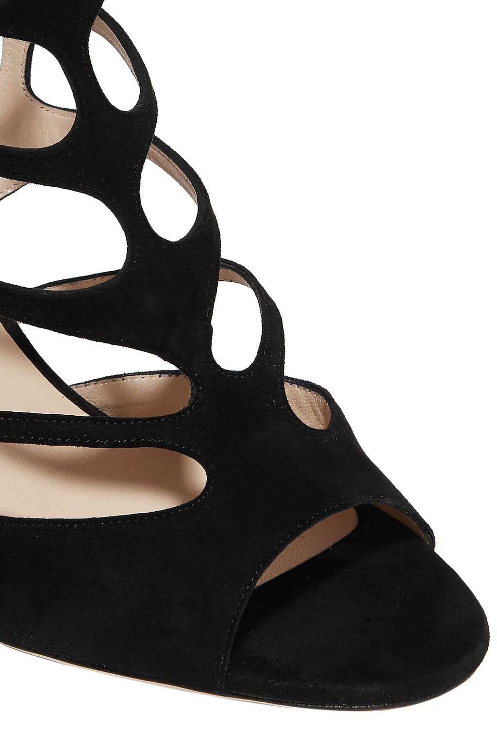 JIMMY CHOO Ren cutout suede sandals