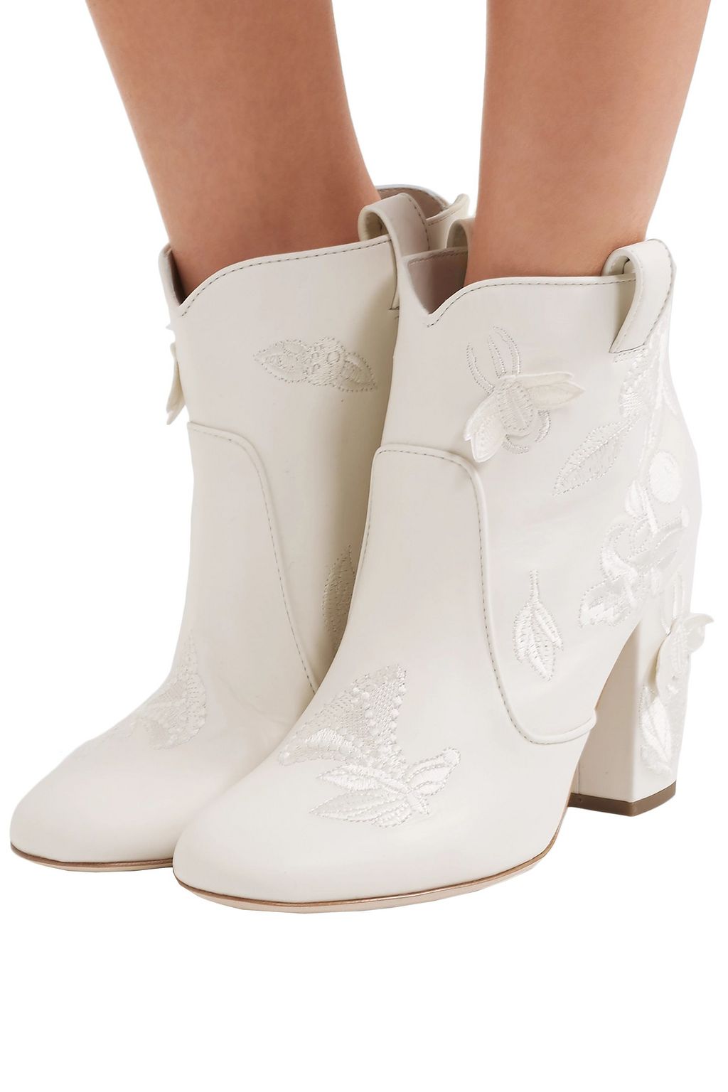LAURENCE DACADE Pete embroidered leather ankle boots