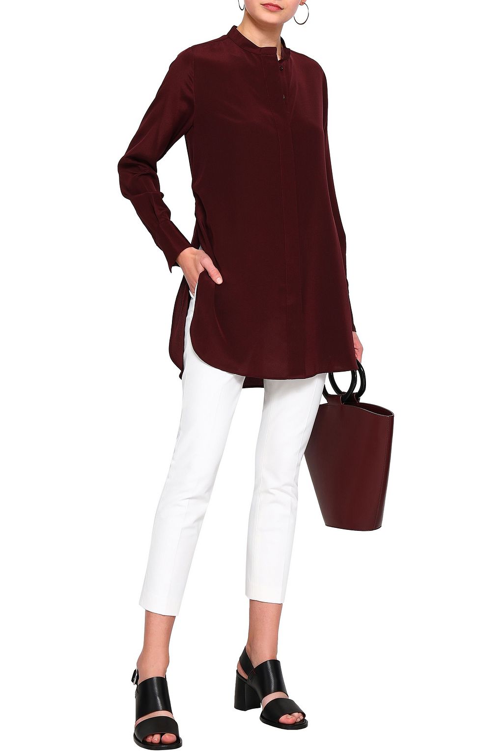 JOSEPH Silk crepe de chine tunic