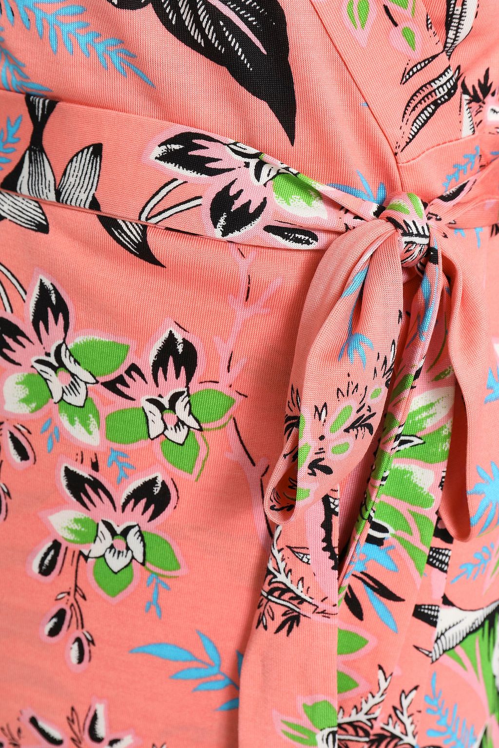 DIANE VON FURSTENBERG Printed silk-jersey maxi wrap dress