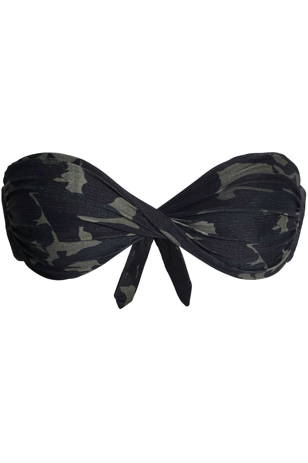 army green bandeau bikini
