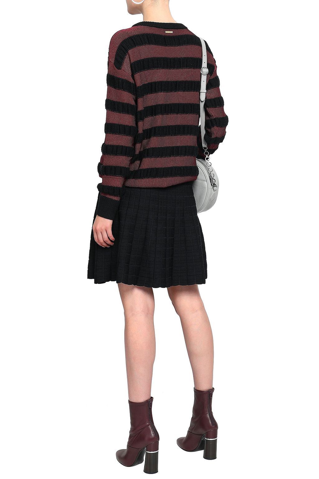 MICHAEL MICHAEL KORS Striped merino wool-blend sweater