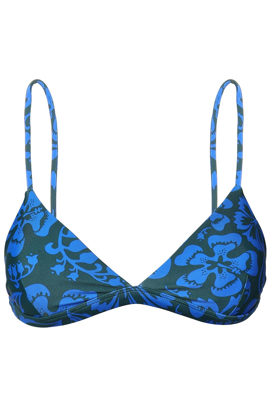 bright blue bikini top
