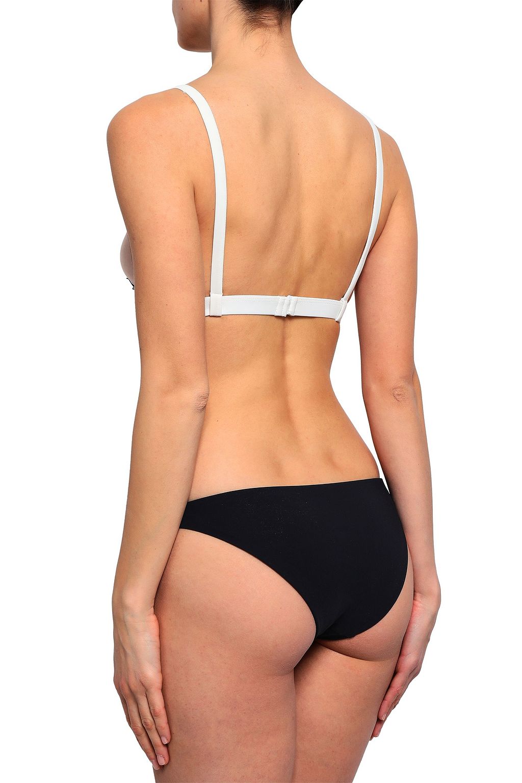 ALIX NYC Two-tone triangle bikini top