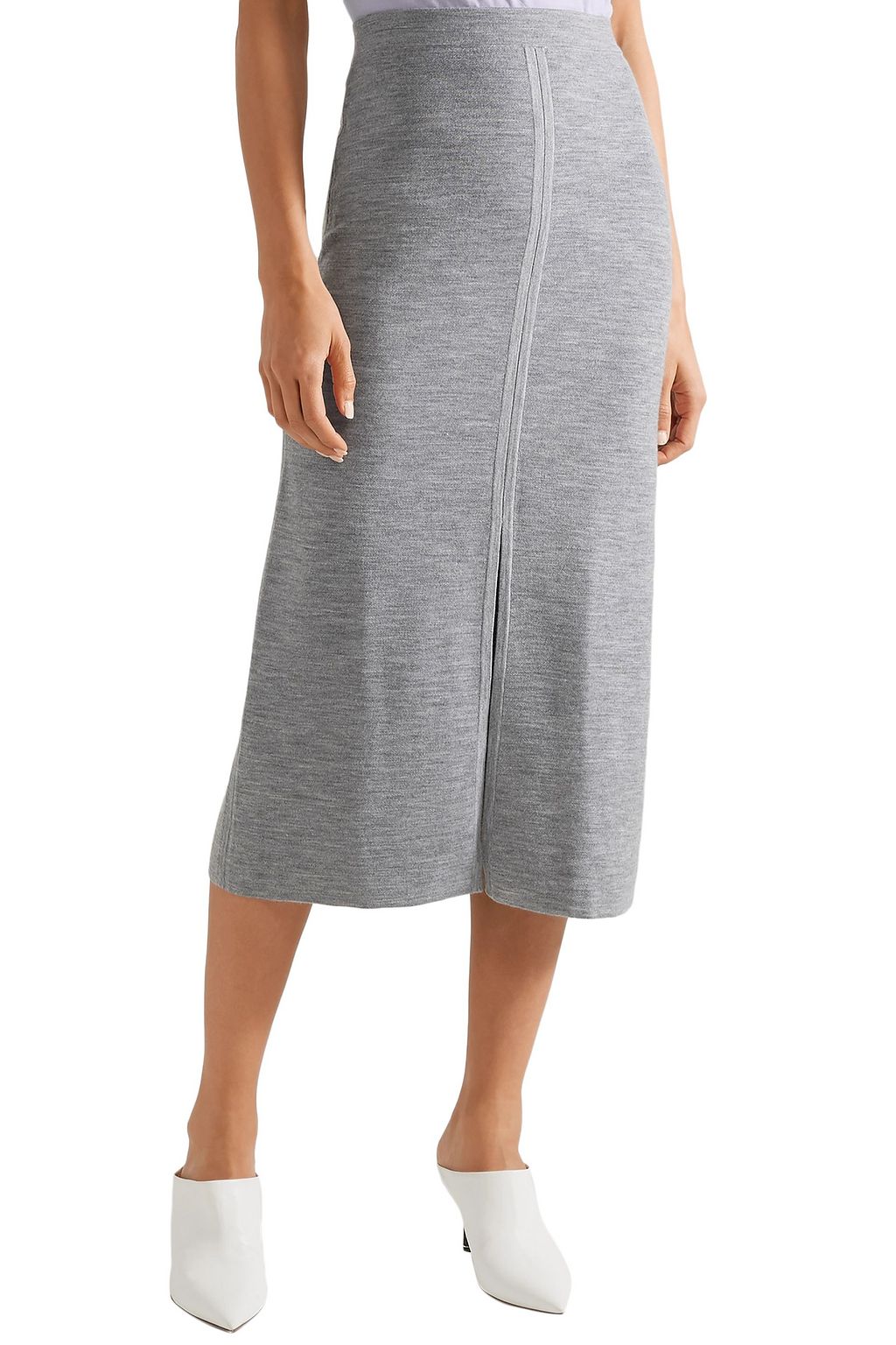GABRIELA HEARST Hodgkins reversible wool-blend midi skirt