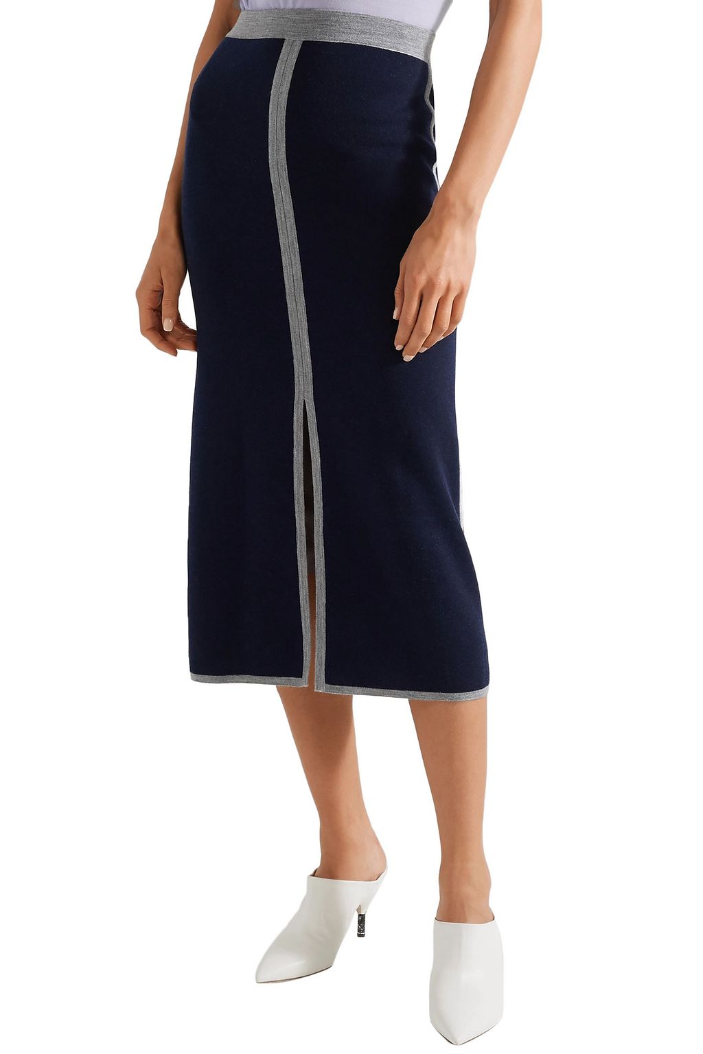 GABRIELA HEARST Hodgkins reversible wool-blend midi skirt