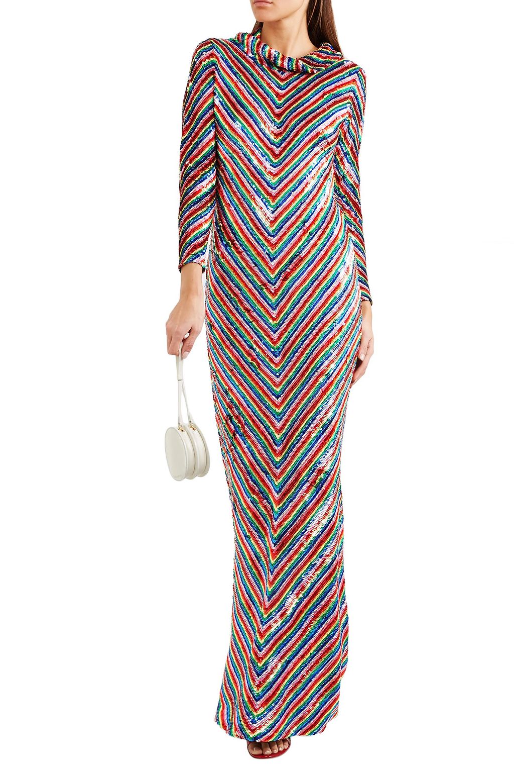 ASHISH Sequined woven gown