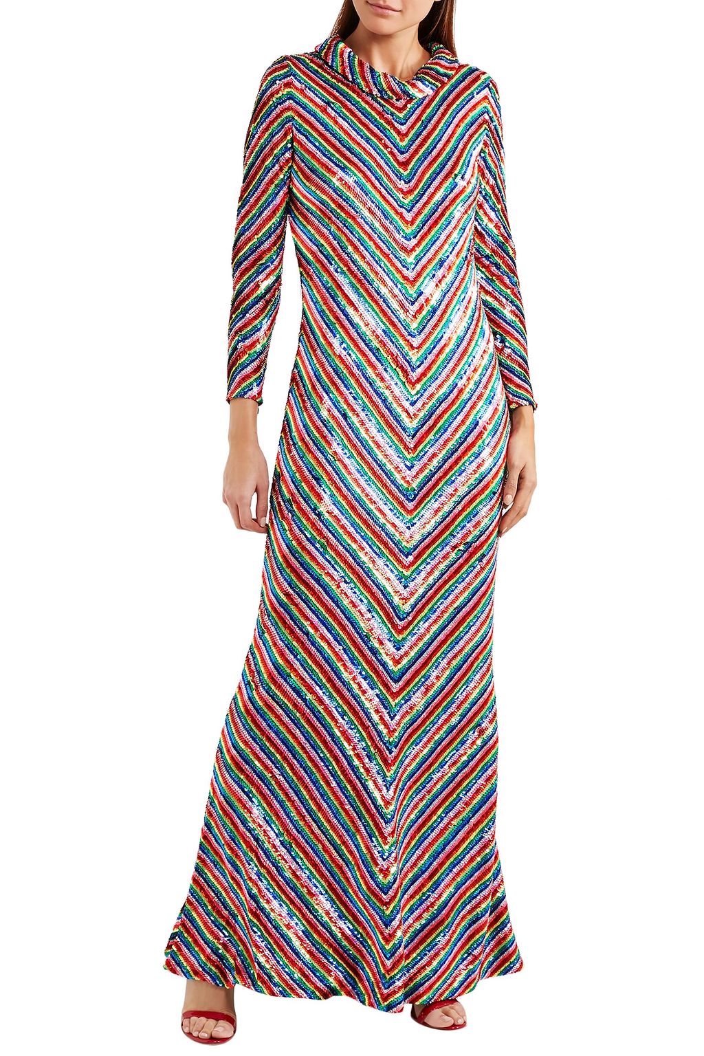 ASHISH Sequined woven gown