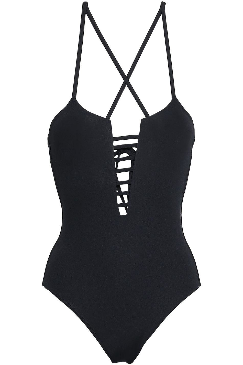 44 Black Melissa Odabash Womens Formentera One-Piece
